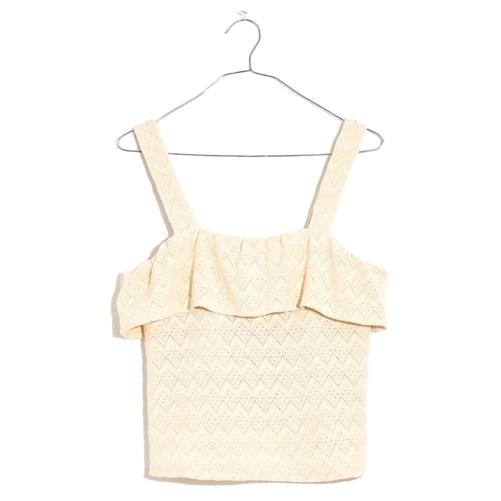 Madewell Ruffled Tank Top size Medium